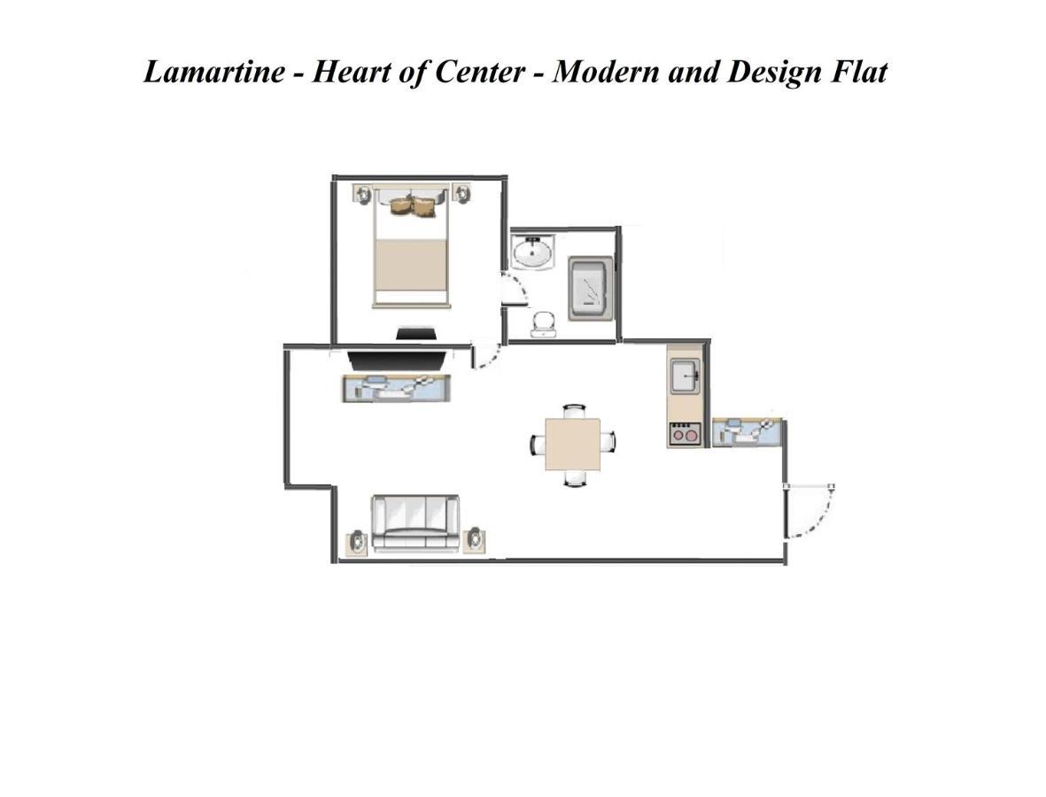 Lamartine- Heart Of Center- Modern And Design Flat Nizza Exterior foto
